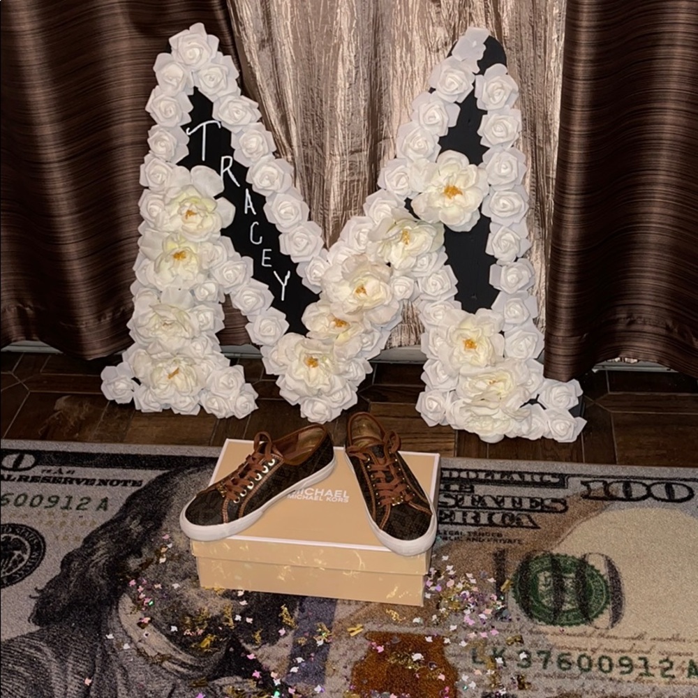 Michael Kors brown sneakers